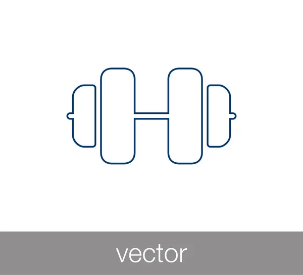 Значок веса тренажера . — стоковый вектор