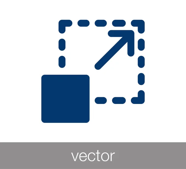 Icono de herramienta de escala — Archivo Imágenes Vectoriales