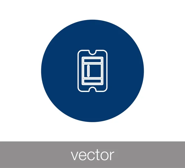 Icono de ticket ilustración — Vector de stock