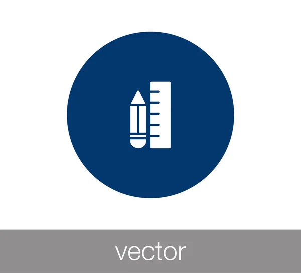 Icono web pluma . — Vector de stock