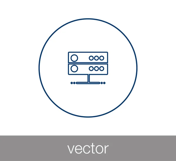 Icono del centro de datos — Vector de stock