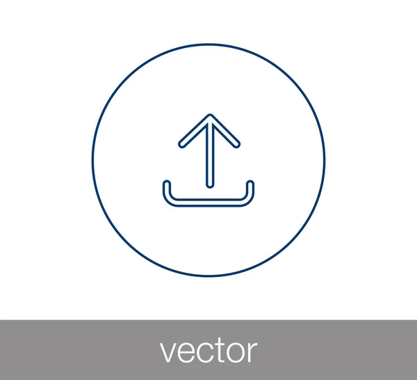 Töltsd fel a ikont felfelé nyíl — Stock Vector