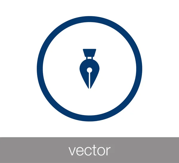 Icono de herramienta de pluma — Vector de stock
