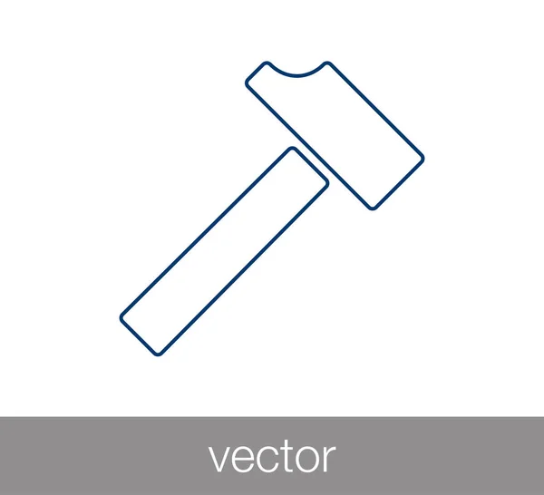 Hammer web icon. — Stock Vector
