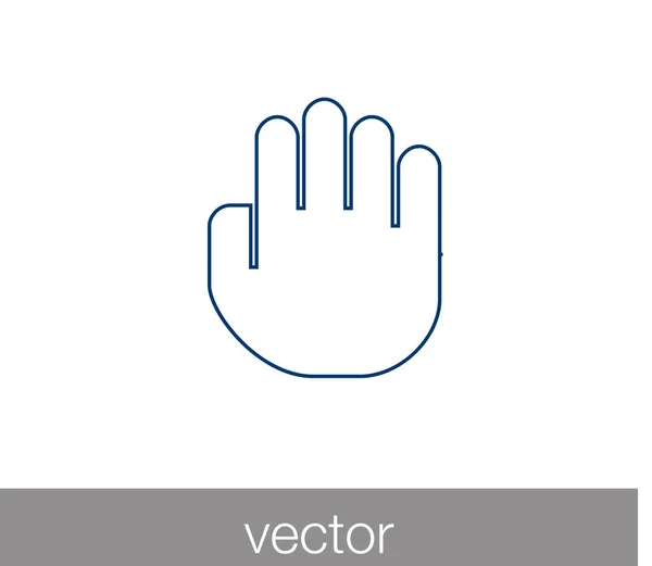 Иконка жеста касания. значок руки. значок ручного курсора. сенсорный экран у.е. — стоковый вектор