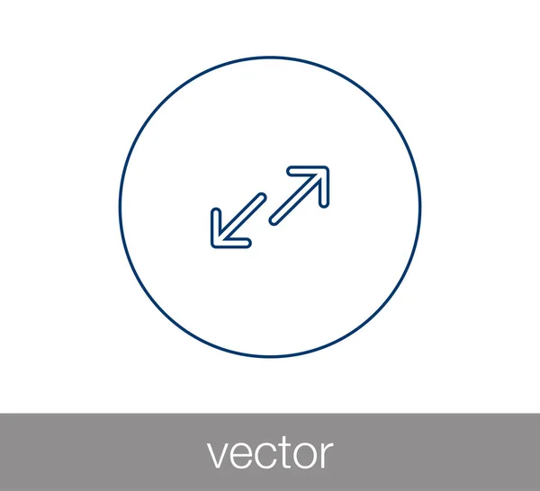 Icono de transferencia con dos flechas laterales — Vector de stock