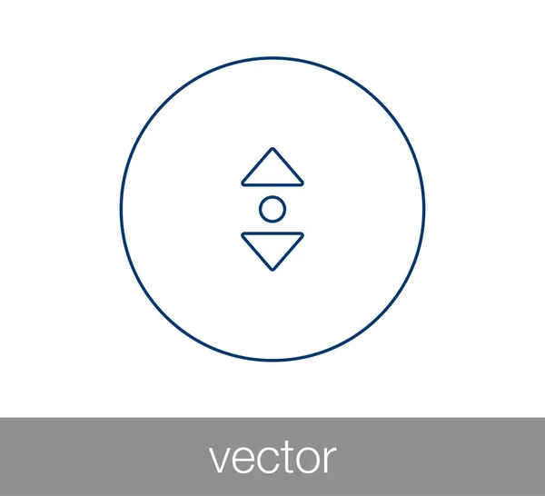 Faire défiler l'icône web . — Image vectorielle