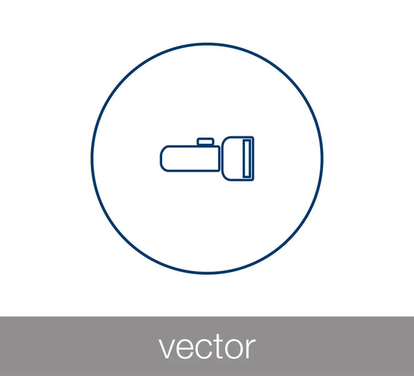 Ilustración del icono de la antorcha . — Vector de stock
