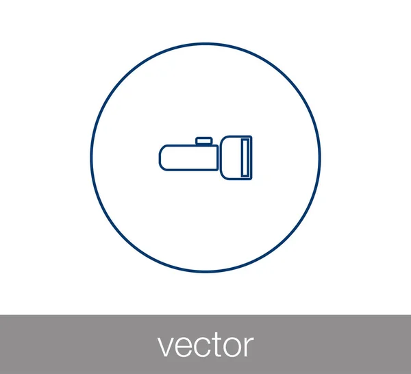 Illustrazione icona della torcia . — Vettoriale Stock