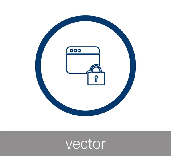 Ventana o icono de programación — Vector de stock