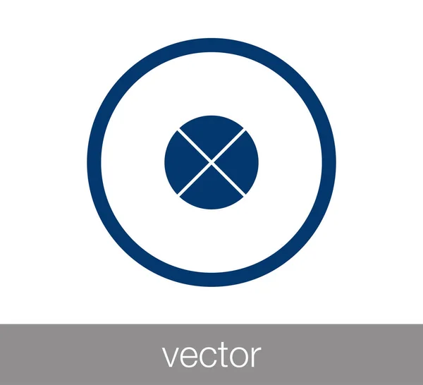 Forbidden area icon. — Stock Vector