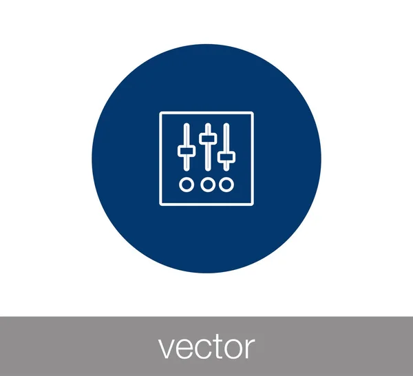 Panneau de configuration icône . — Image vectorielle