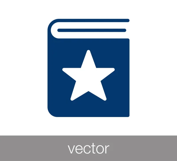 Icono del libro VIP — Vector de stock