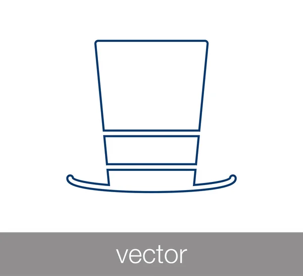 Icône chapeau de gentilhomme — Image vectorielle