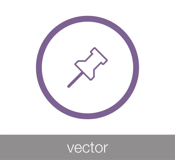 Térkép pin ikon — Stock Vector