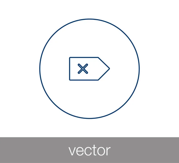 Ícone de sinal fechado . — Vetor de Stock