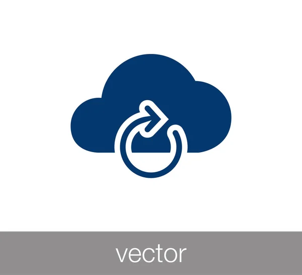 Synchronize cloud icon — Stock Vector