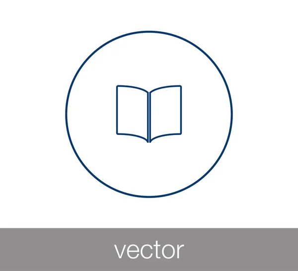 Libro Icono plano — Vector de stock