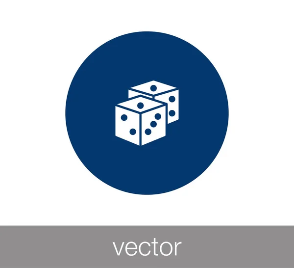 Ábrán kocka ikon. — Stock Vector