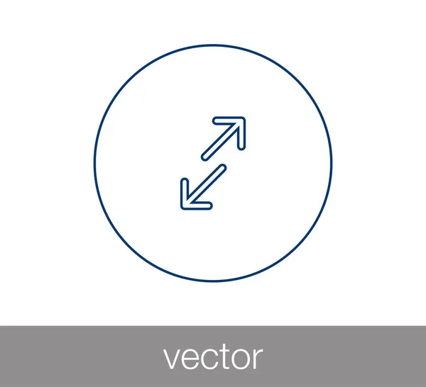 Ícone de transferência com duas setas laterais — Vetor de Stock