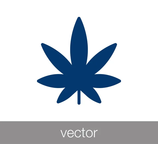 Cannabis icône simple — Image vectorielle