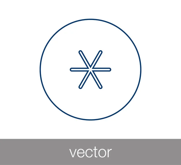 Estrella icono clave . — Vector de stock