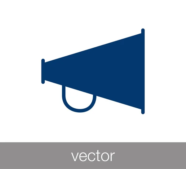 Icono web del altavoz . — Vector de stock