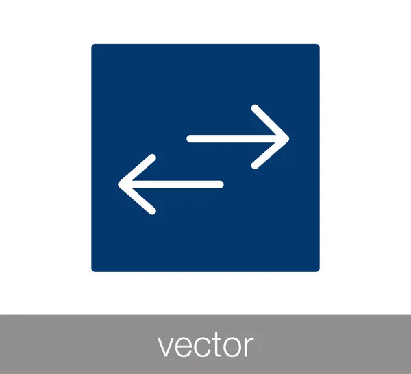 Převést ikony s dvěma boční šipky — Stockový vektor
