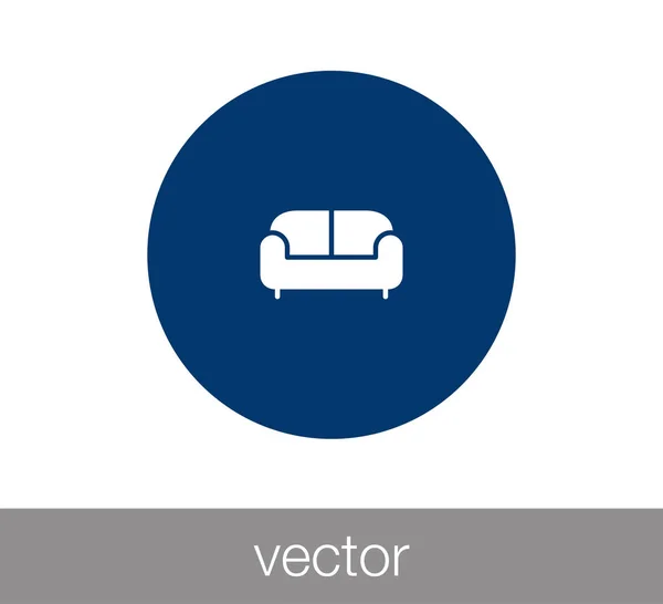 Sofa icon  illustration. — Stock Vector