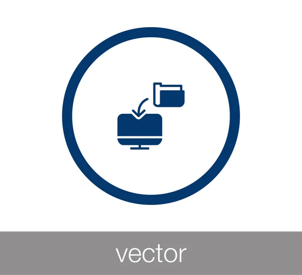 Illustration zum Transfer-Symbol — Stockvektor