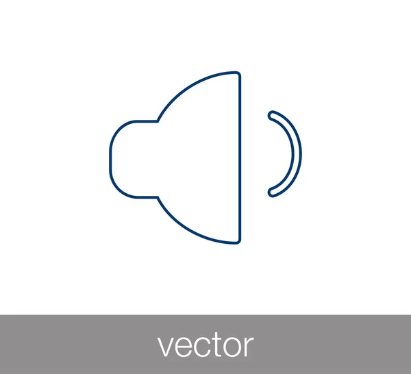 Disminuir icono de volumen . — Vector de stock