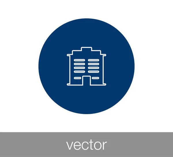 Ícone de edifício moderno. —  Vetores de Stock