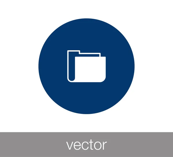 Icono de carpeta simple — Vector de stock