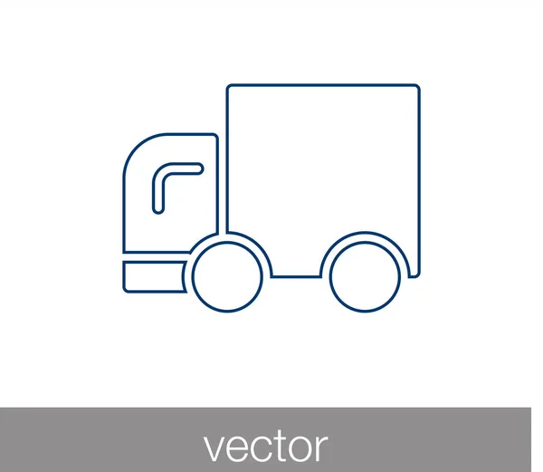 Ícone de caminhão. ícone de entrega . — Vetor de Stock