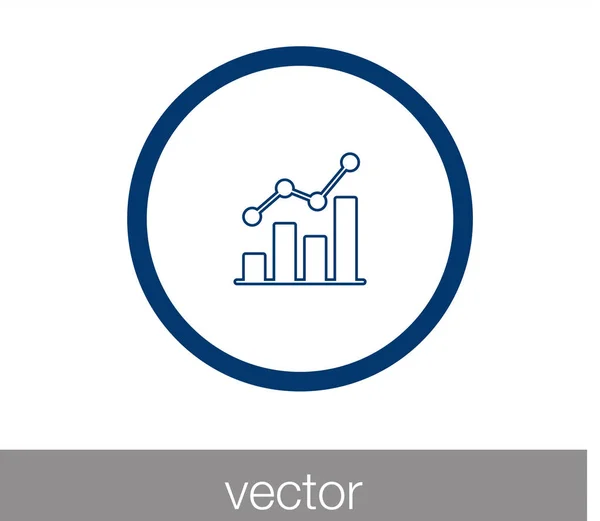 Chart icon. Bar chart icon. — Stock Vector