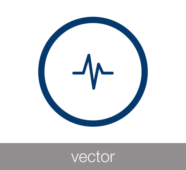 Srdce bilo ikona — Stockový vektor