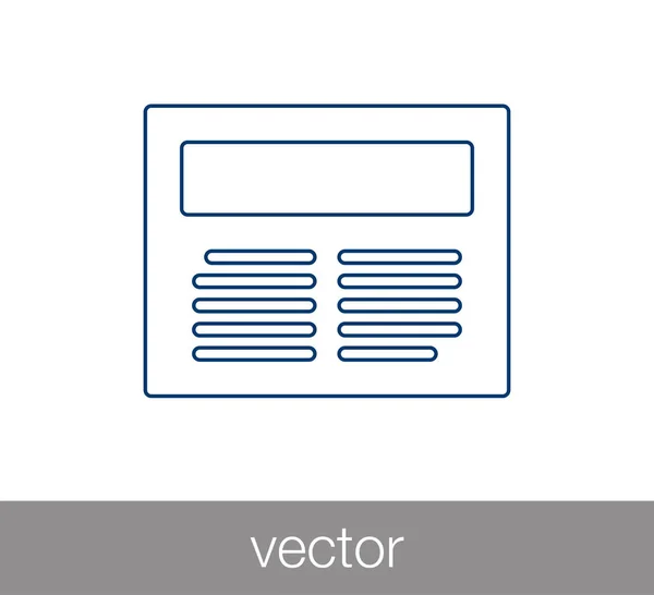 Periódico icono plano — Vector de stock