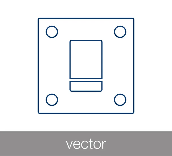 Icône bouton interrupteur . — Image vectorielle