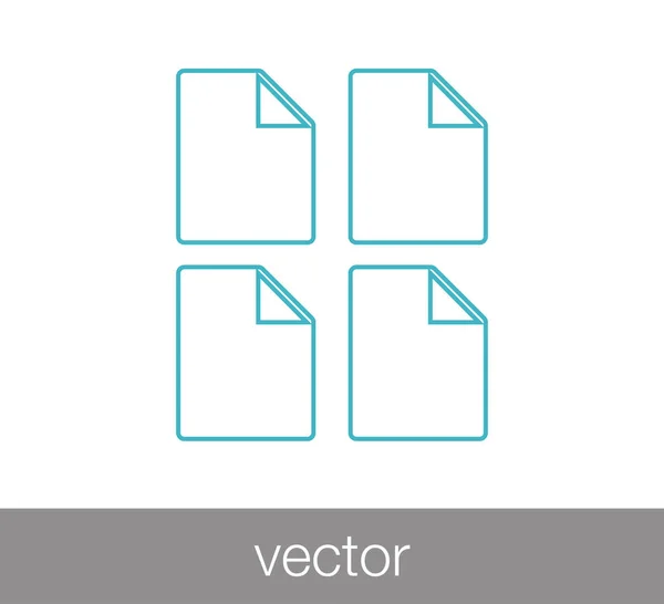 Design of file icon — Stock Vector