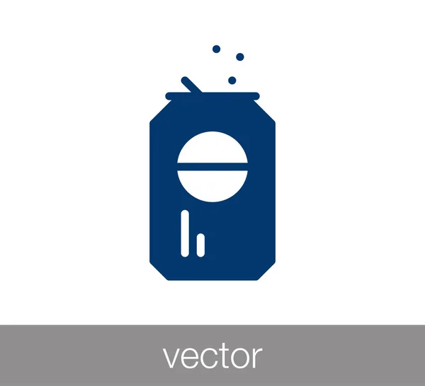 Diseño del icono de soda — Vector de stock