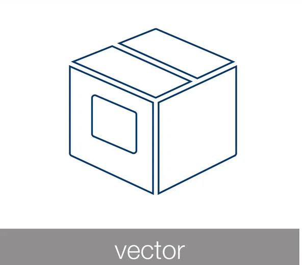 Значок коробки. Ref-box . — стоковый вектор