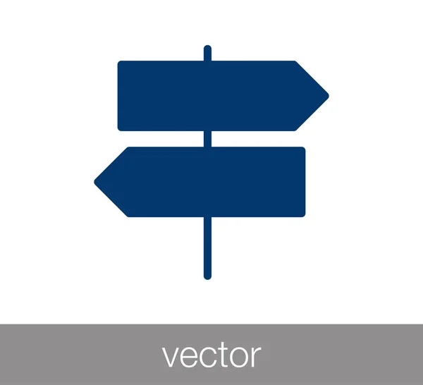 Ícone de sinal Crossroad . —  Vetores de Stock