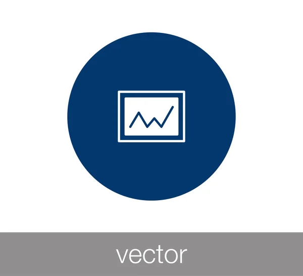 Imagen icono plano — Vector de stock