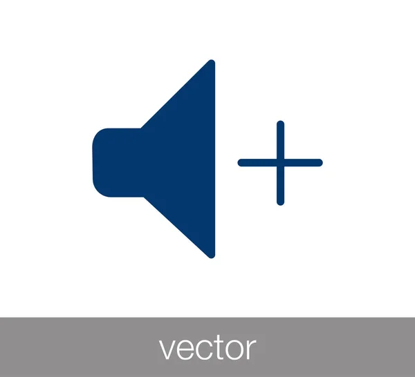 Aumentar icono de volumen . — Vector de stock