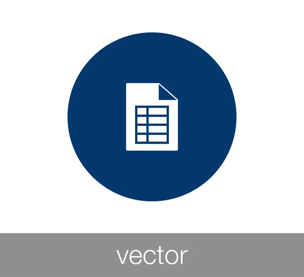 Dokument platt ikon — Stock vektor