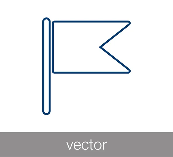 Flag icon. Start concept icon. — Stock Vector