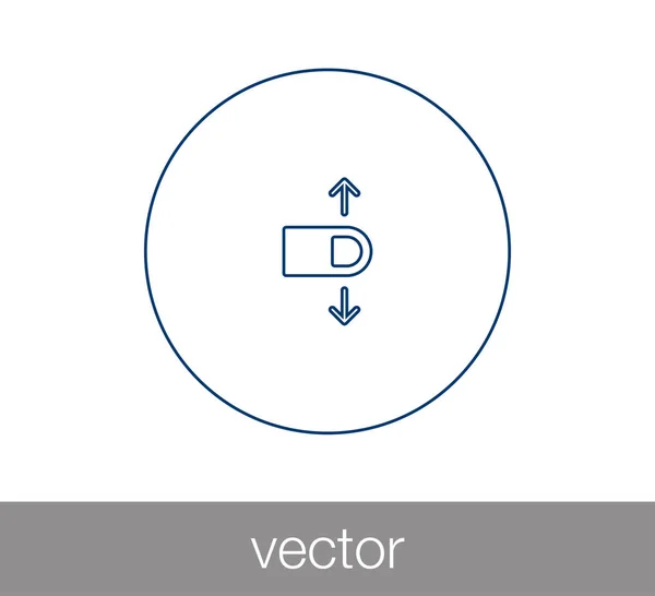 Toca el icono del gesto . — Vector de stock