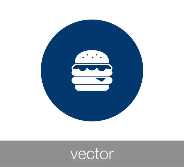 Burger icona illustrazione — Vettoriale Stock