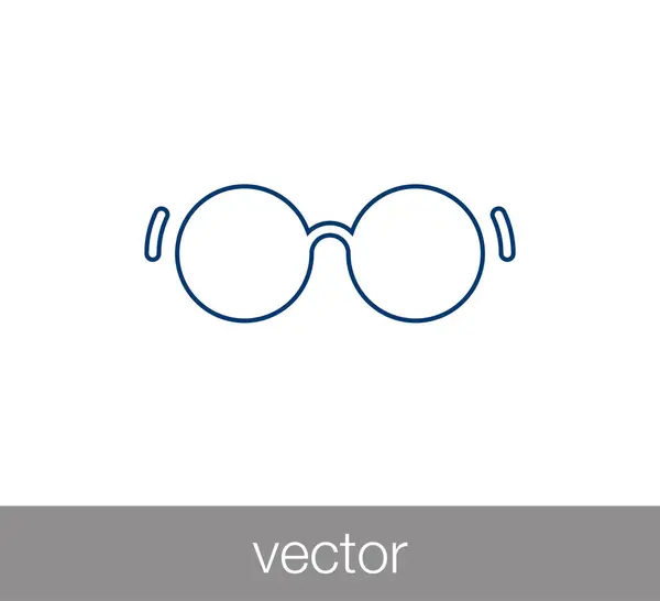 Gafas Icono plano — Archivo Imágenes Vectoriales