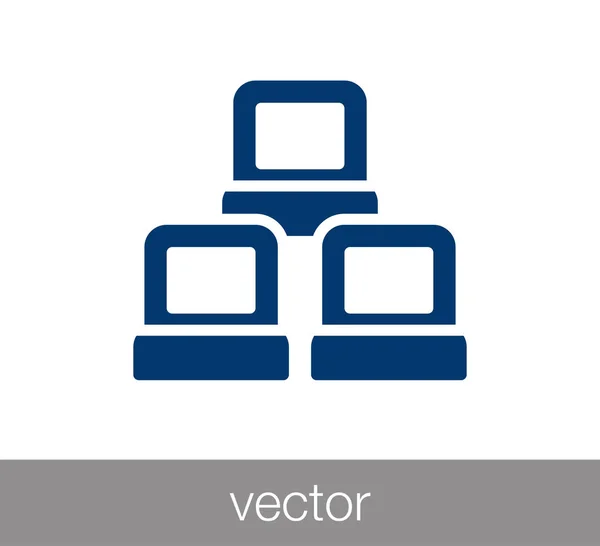 Local network icon — Stock Vector